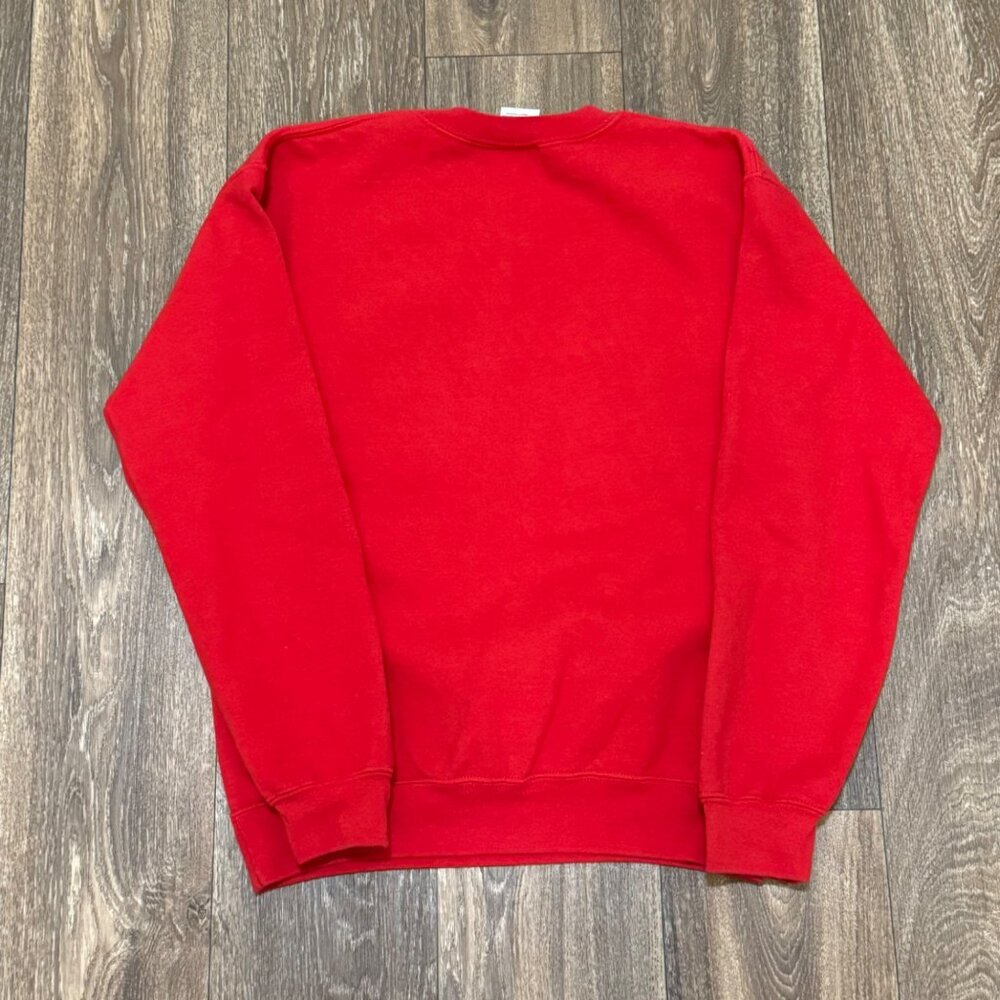 VTG Advice from a Ladybug Sweatshirt Men's Small Red Heavy Blend Grandma Y2K 00s - Picture 3 of 9